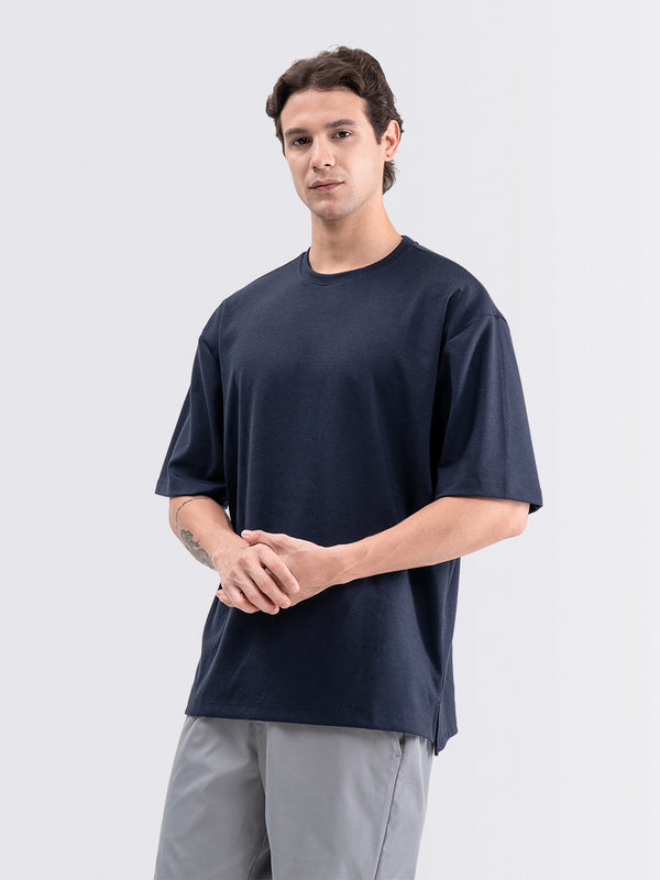 Boxy Ease Tee Navy