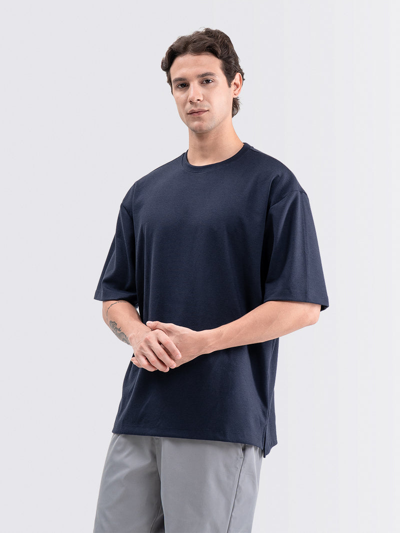 Boxy Ease Tee Navy