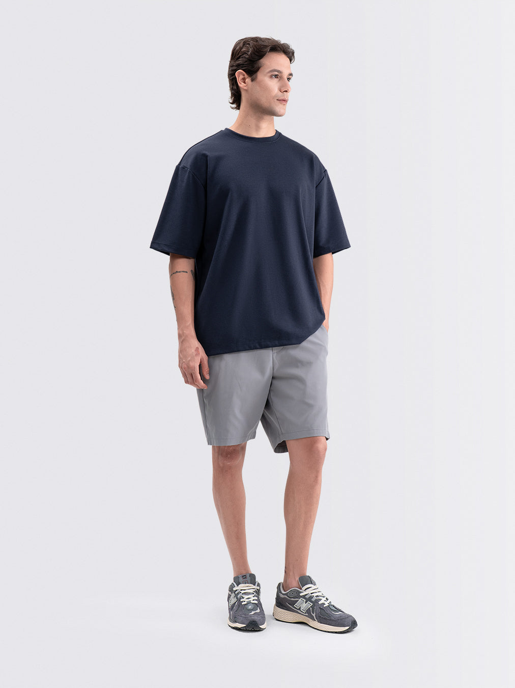 Boxy Ease Tee Navy