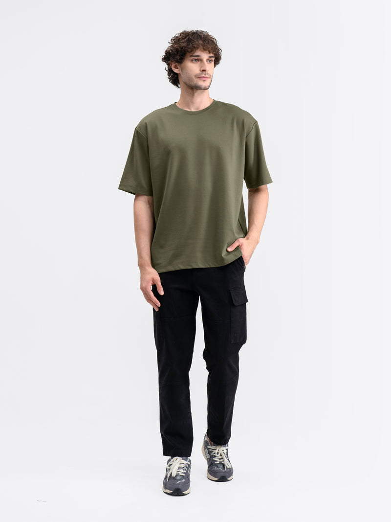 Boxy Ease Tee Olive