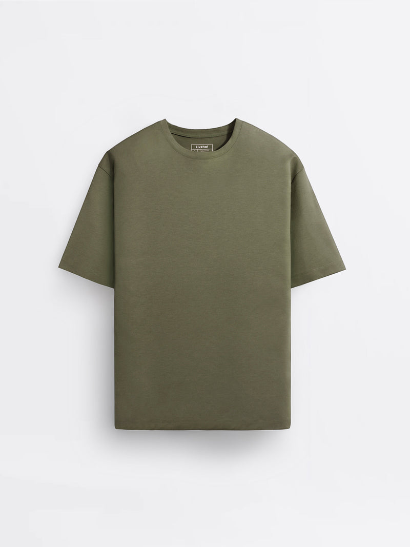 Boxy Ease Tee Olive