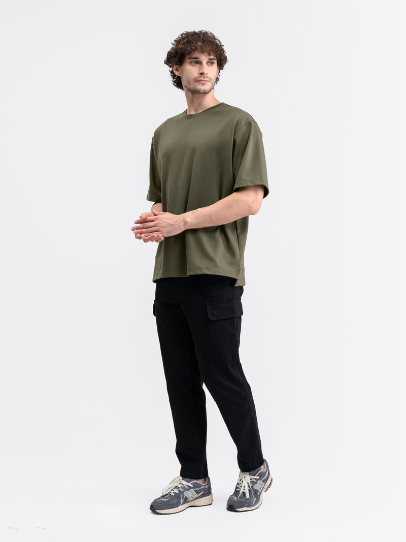 Boxy Ease Tee Olive