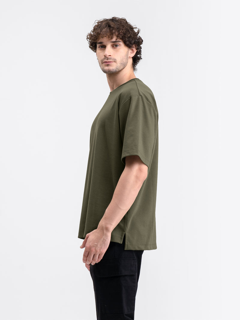 Boxy Ease Tee Olive