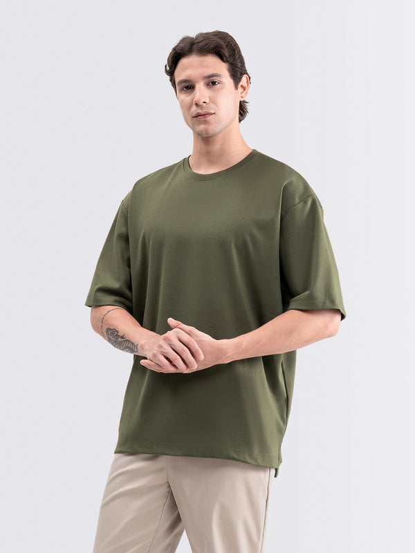 Boxy Ease Tee Olive