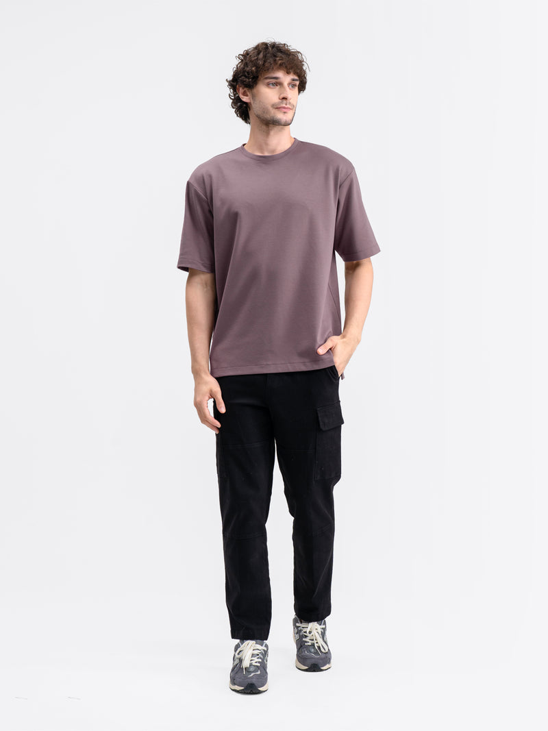 Boxy Ease Tee Plum