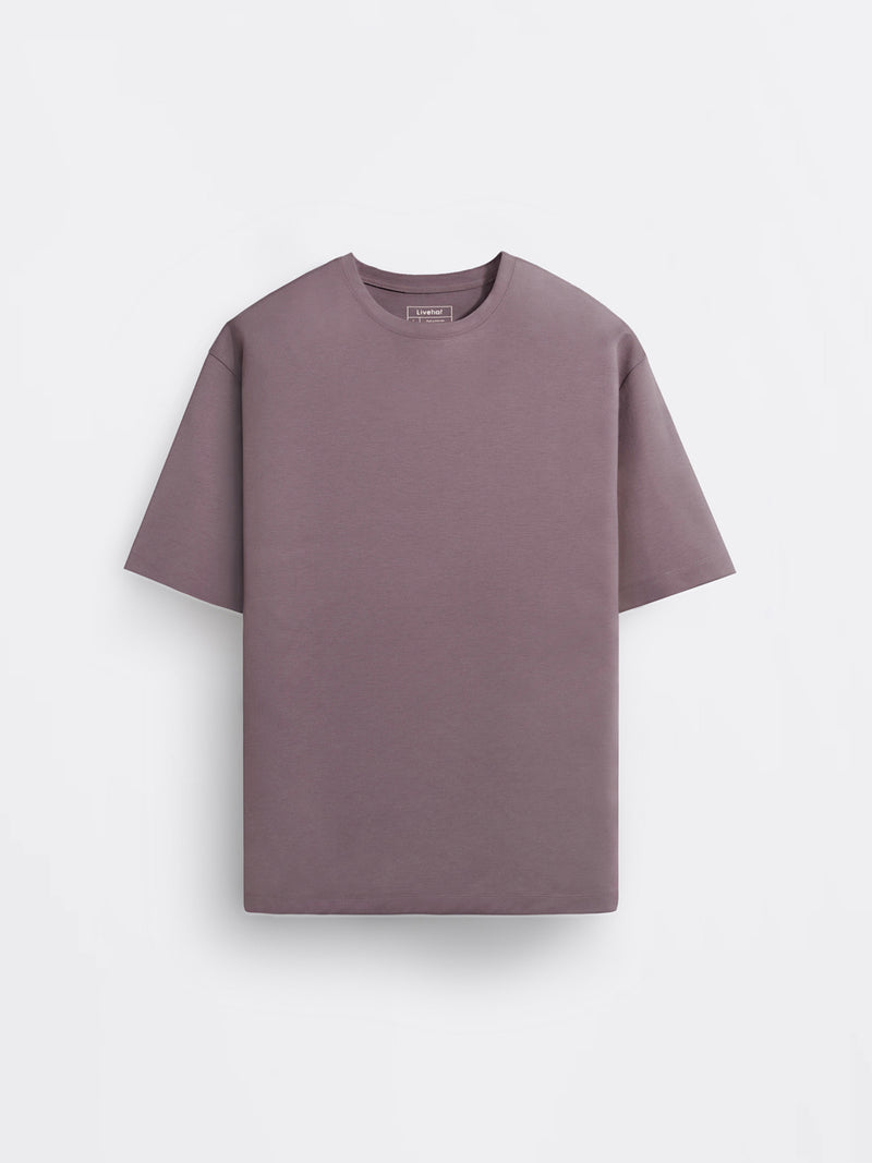 Boxy Ease Tee Plum