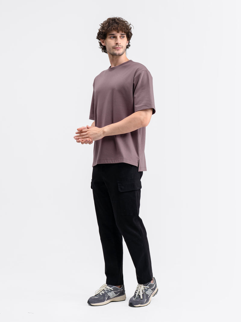 Boxy Ease Tee Plum