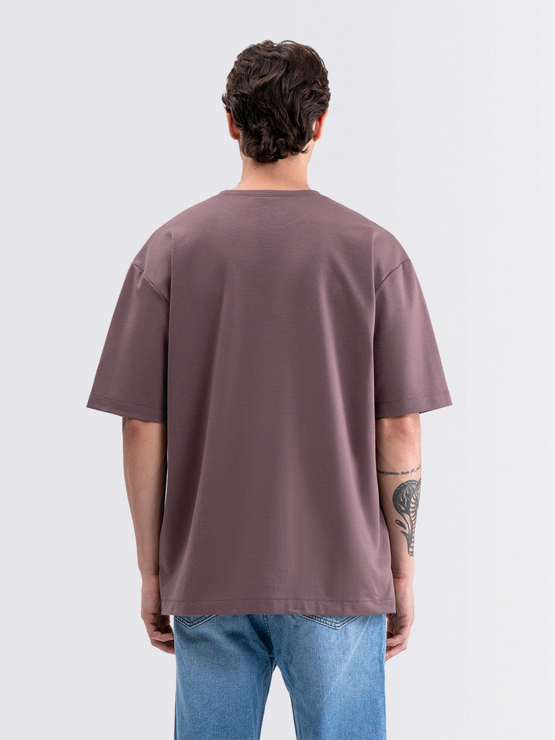 Boxy Ease Tee Plum