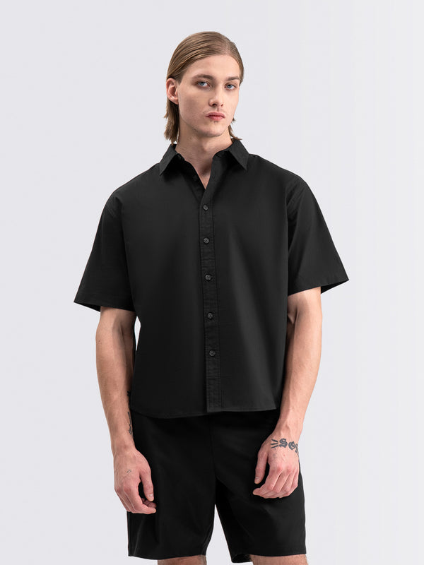 Boxy Short Shirt Black
