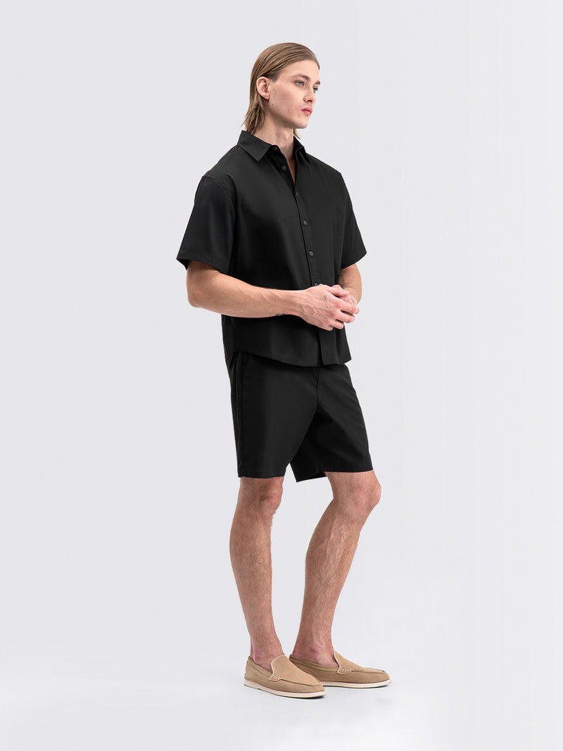 Boxy Short Shirt Black