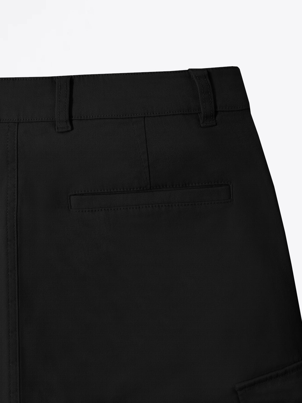 Cargo Straight Pants Black