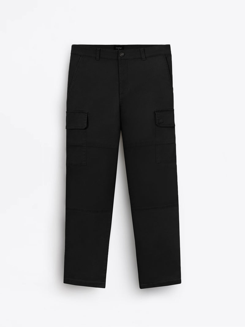 Cargo Straight Pants Black