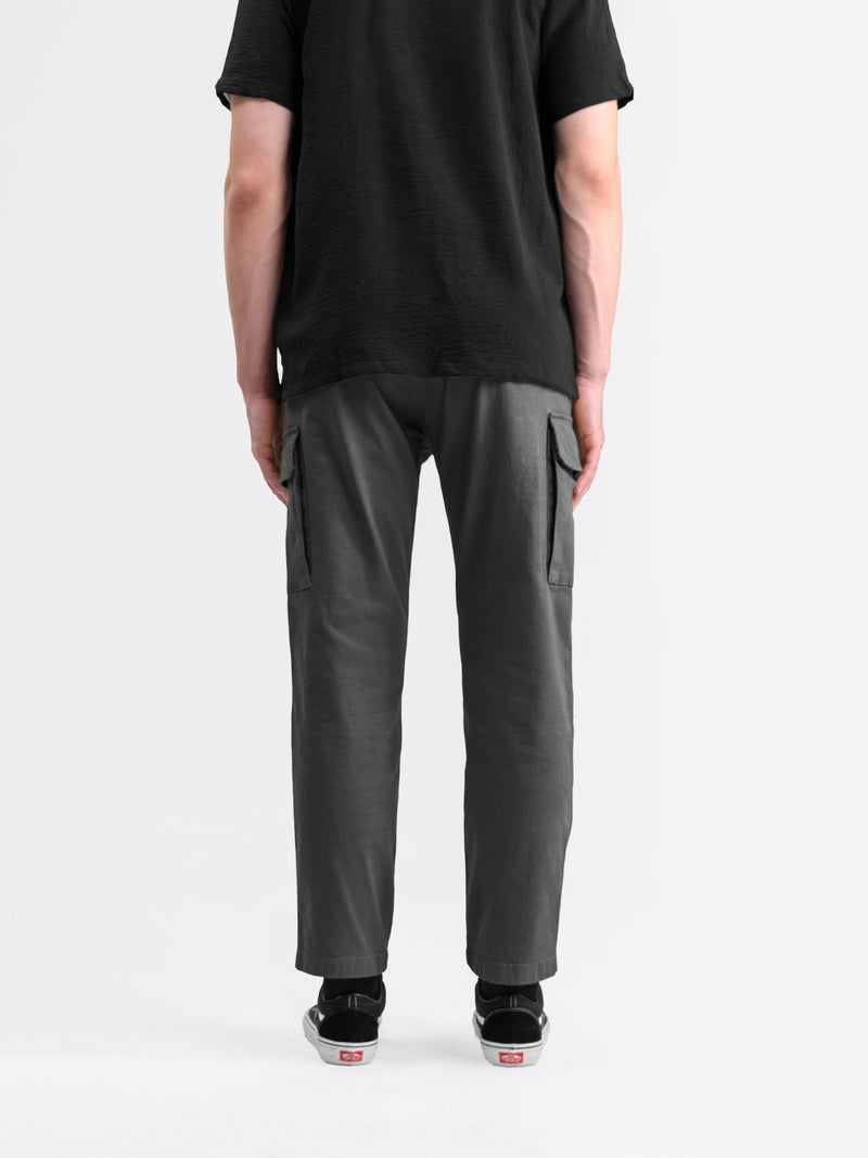 Cargo Straight Pants Dark Gray