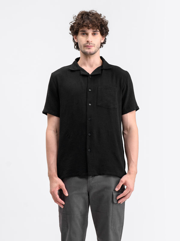 Cuban Short Shirt Black