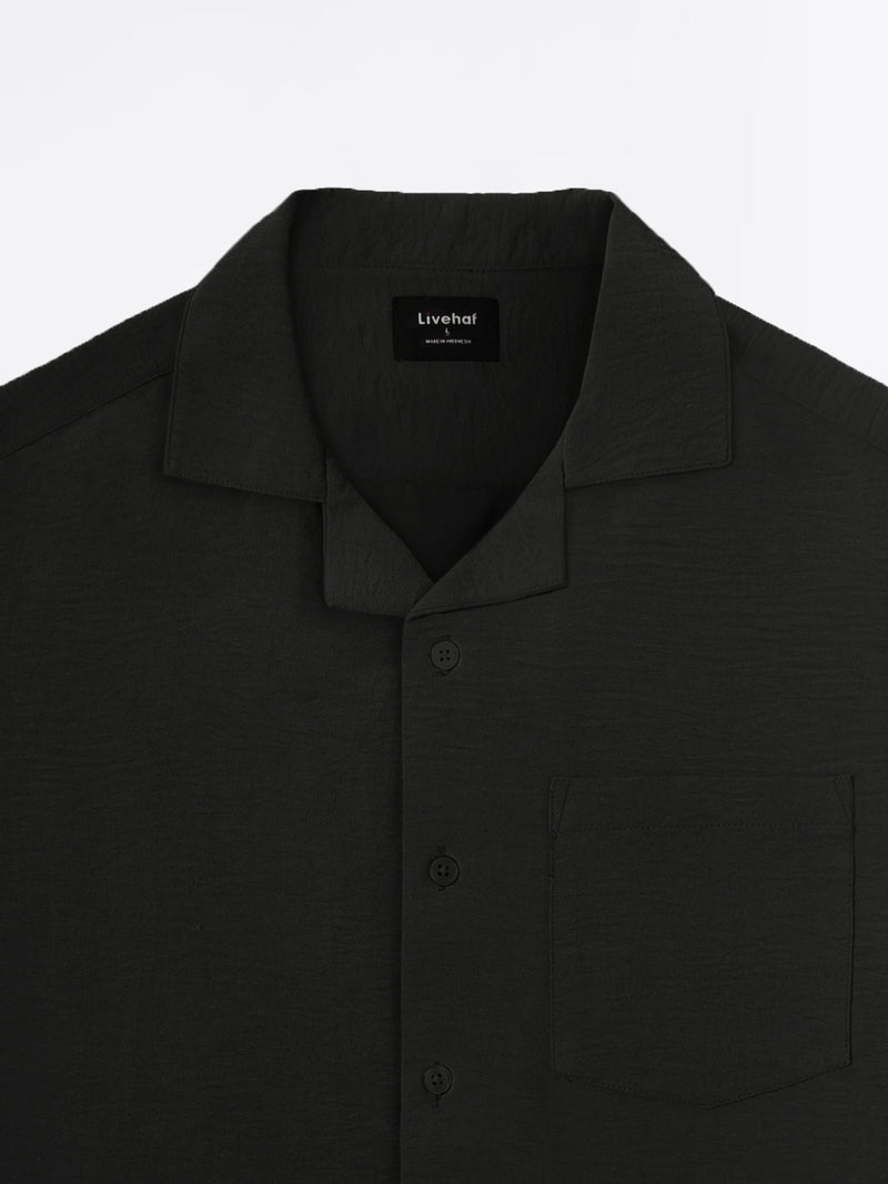 Cuban Short Shirt Black