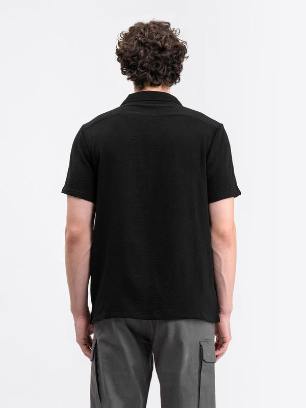 Cuban Short Shirt Black