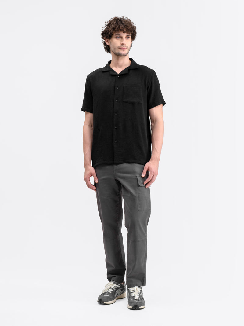 Cuban Short Shirt Black