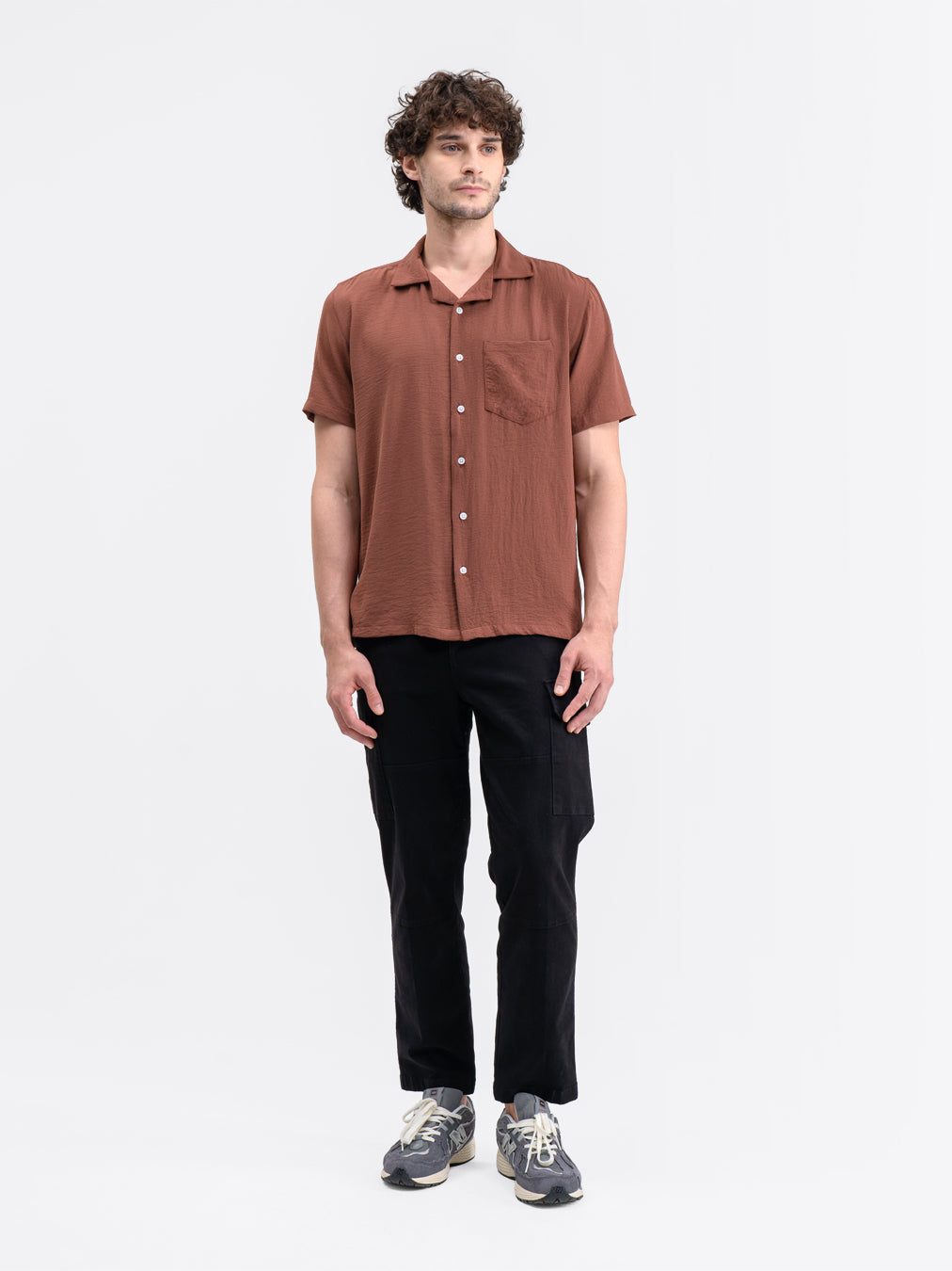 Cuban Short Shirt Coffee