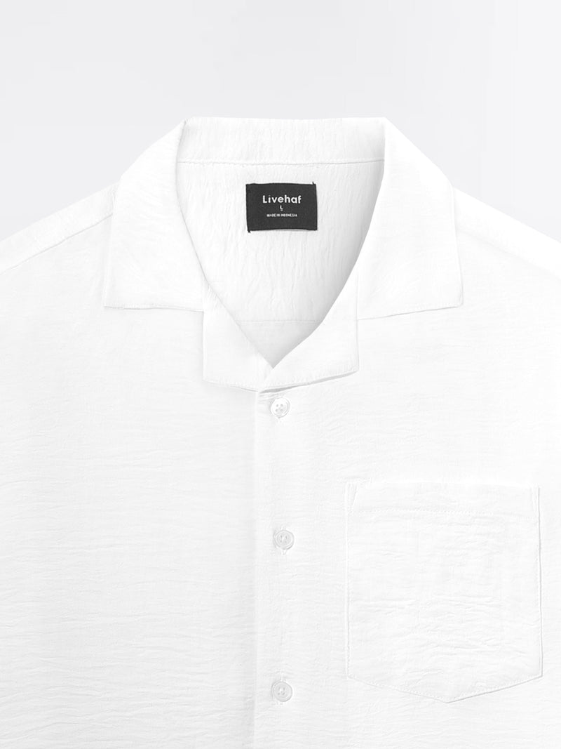 Cuban Short Shirt White