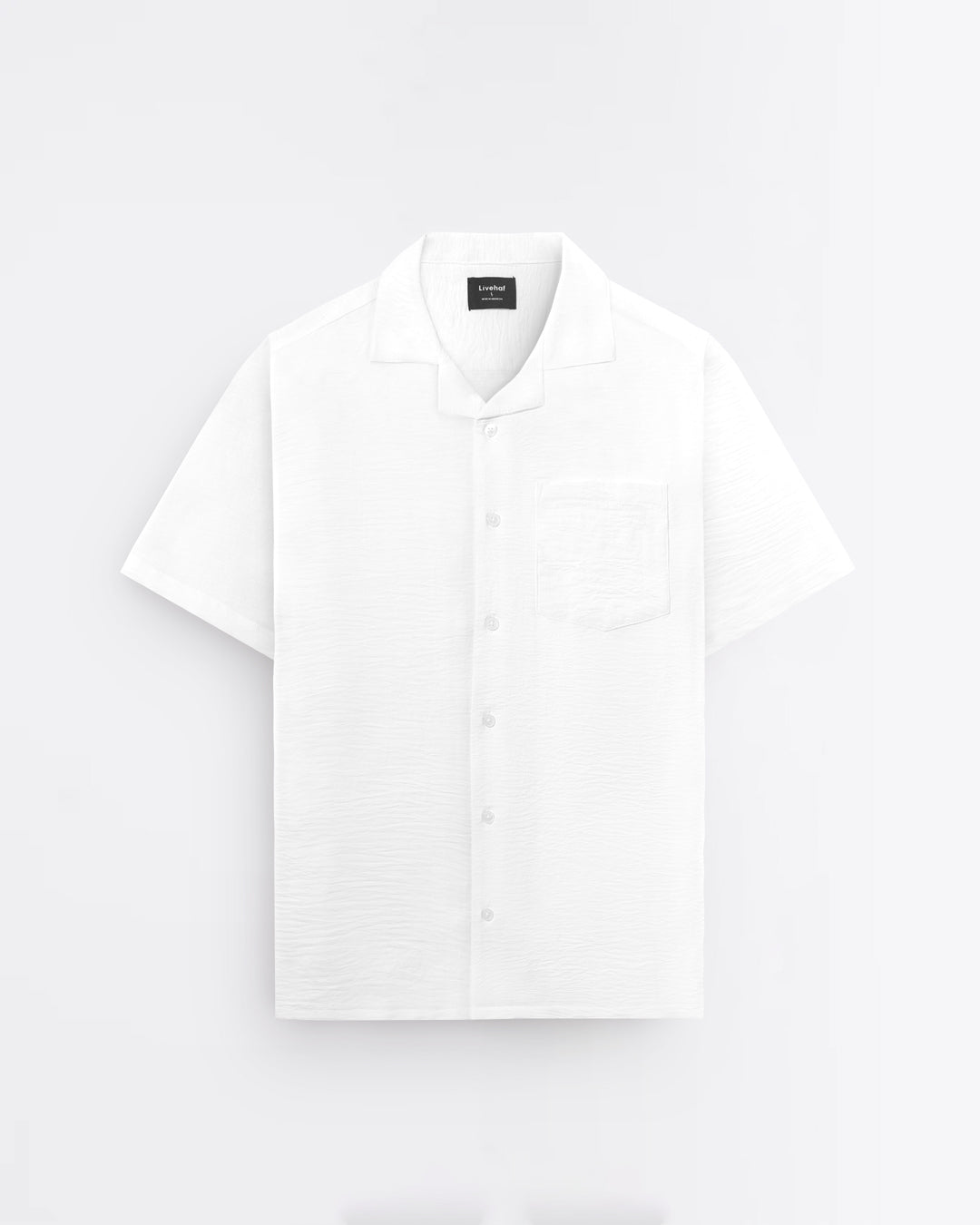 Cuban Short Shirt White