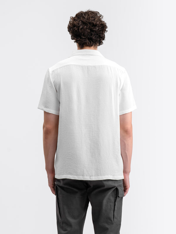 Cuban Short Shirt White