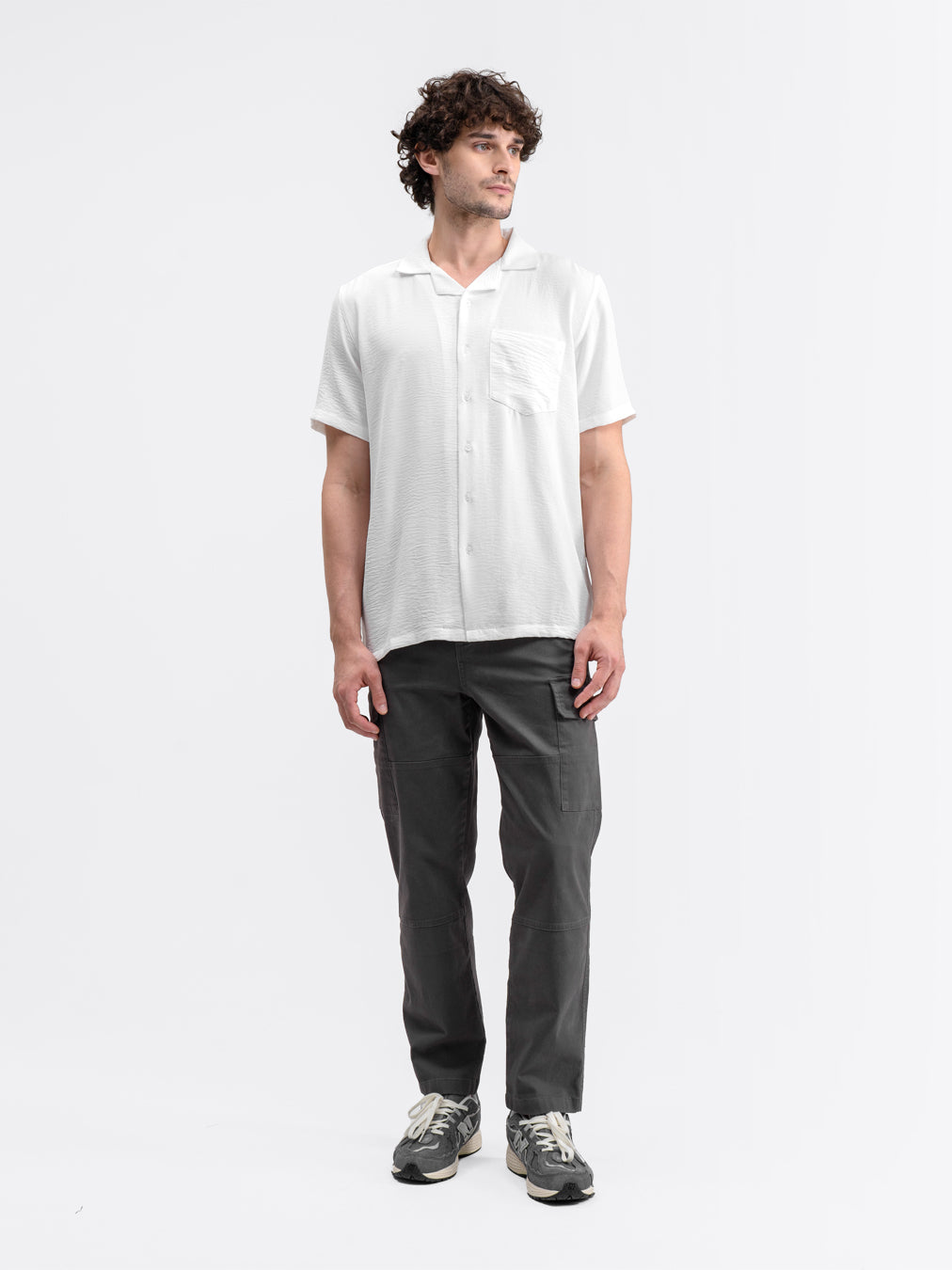 Cuban Short Shirt White