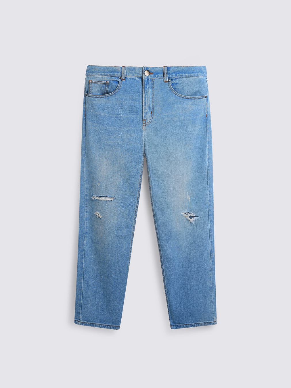 Destroy Wash Jeans Light Blue