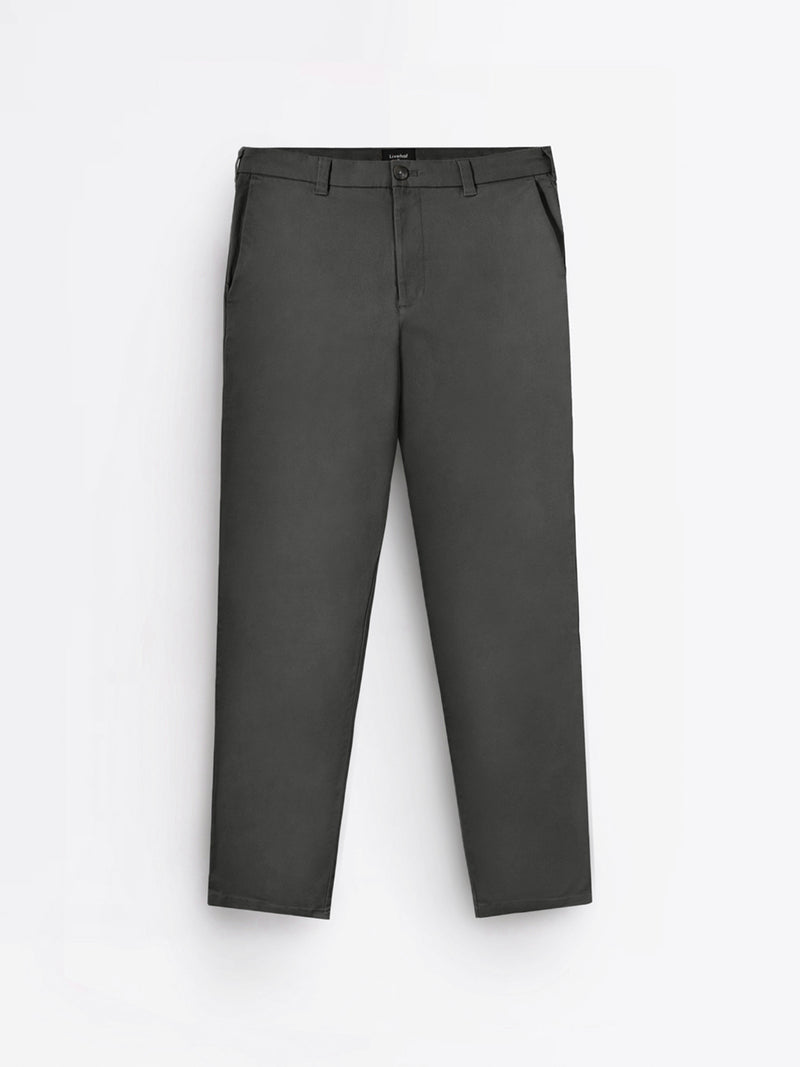 Essential Chino Pants Dark Gray