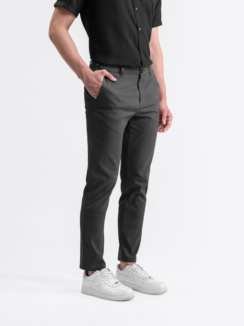 Essential Chino Pants Dark Gray