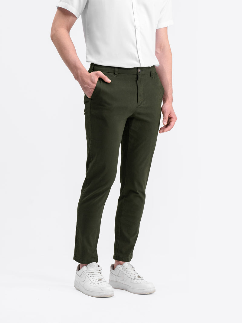 Essential Chino Pants Green Army