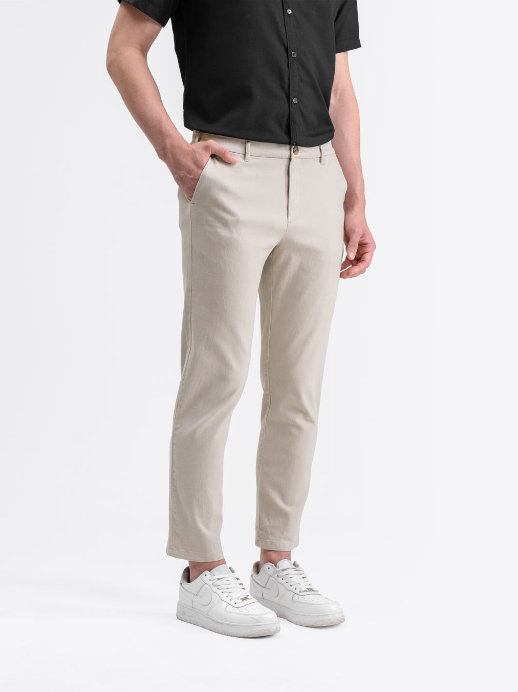 Essential Chino Pants Light Cream