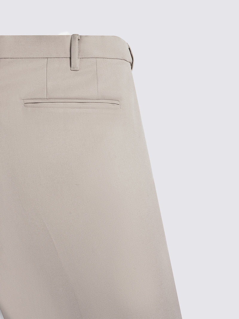 Expand Waist Pants Light Cream