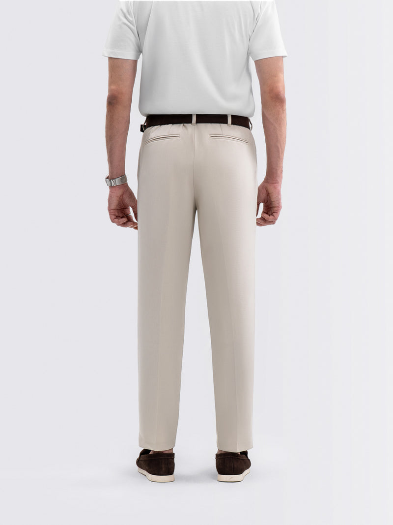 Expand Waist Pants Light Cream