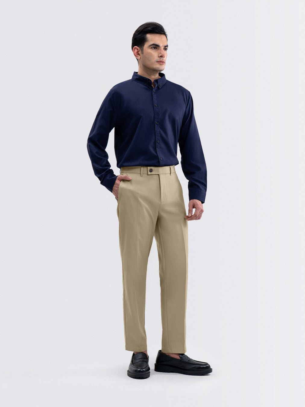 Feather Chino Pants Beige