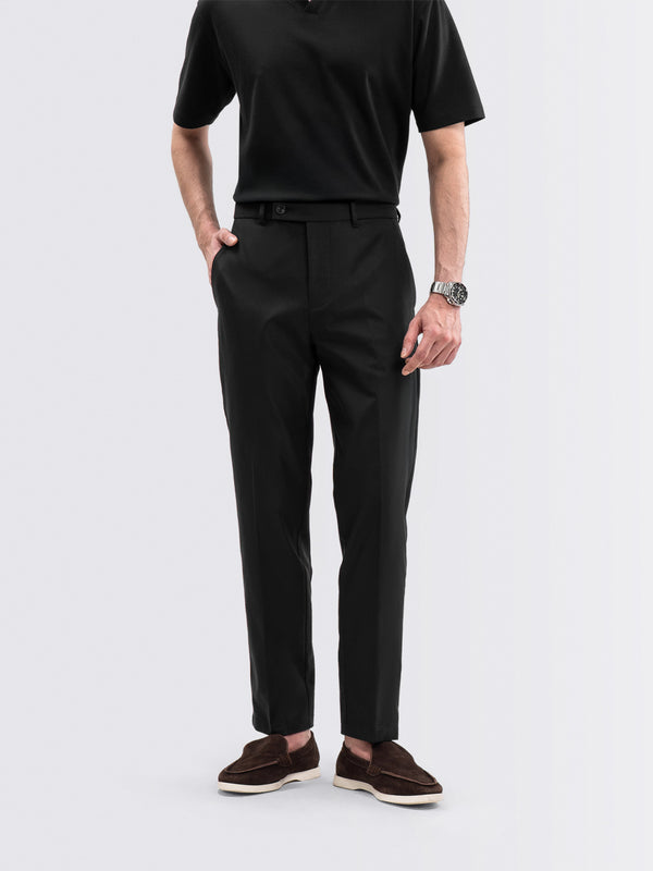 Feather Chino Pants Black