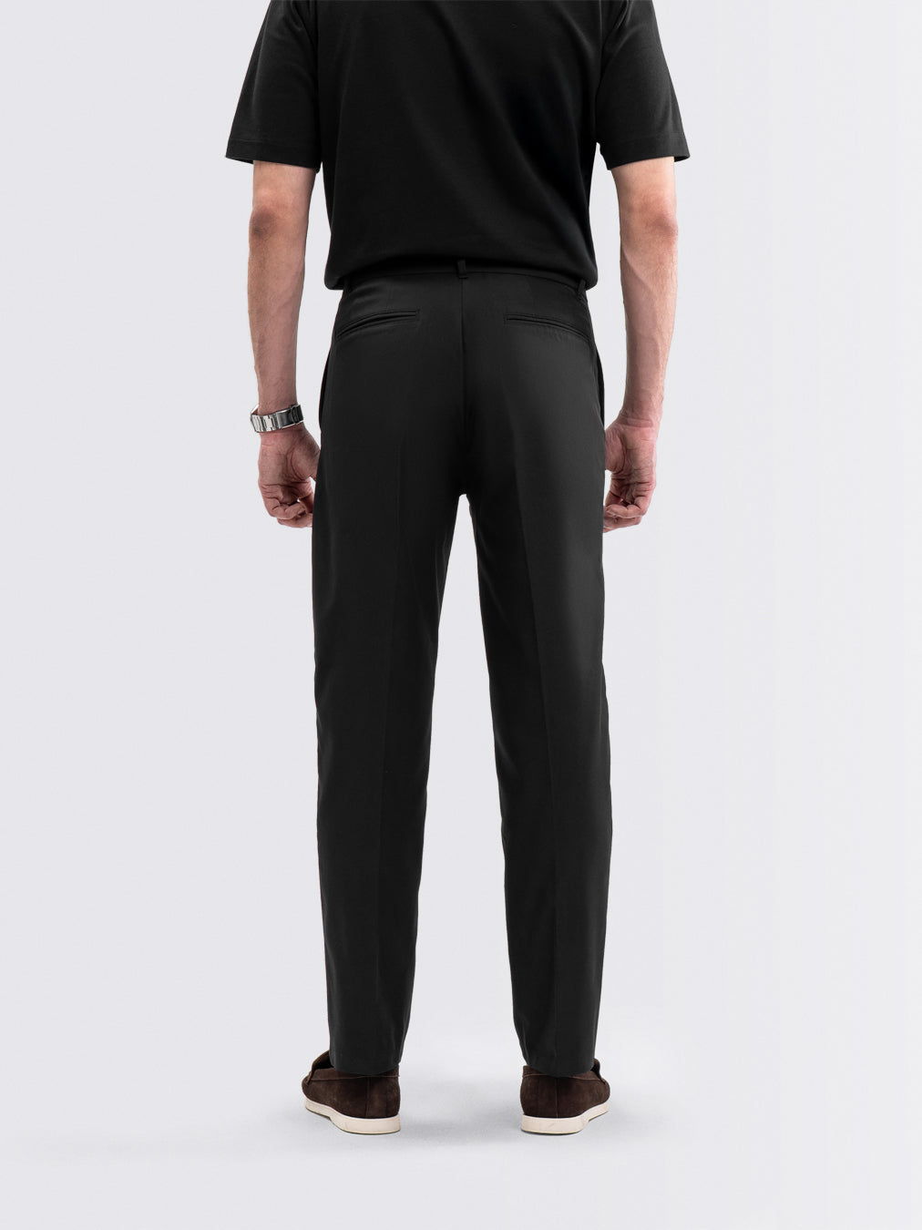 Feather Chino Pants Black