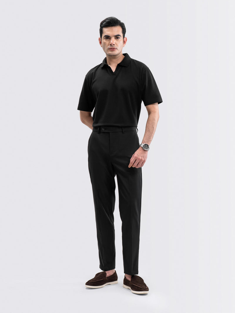 Feather Chino Pants Black