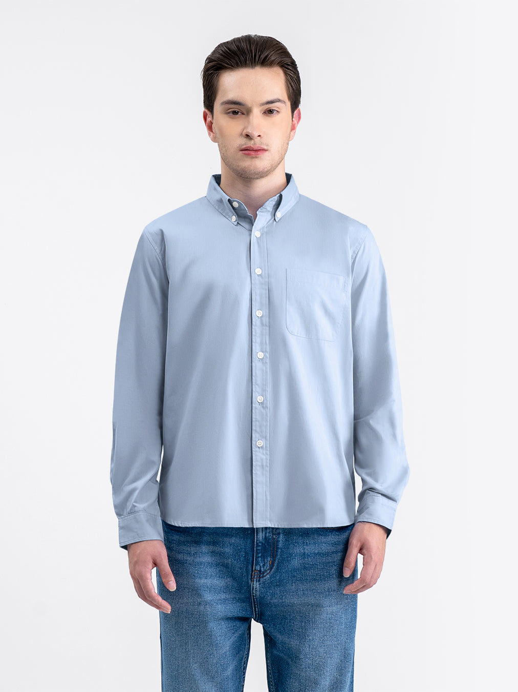 Futon Long Shirt Sky Blue