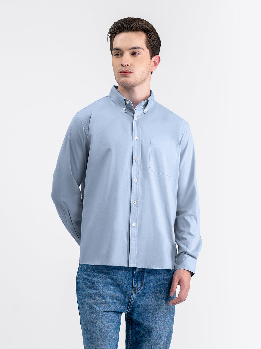 Futon Long Shirt Sky Blue