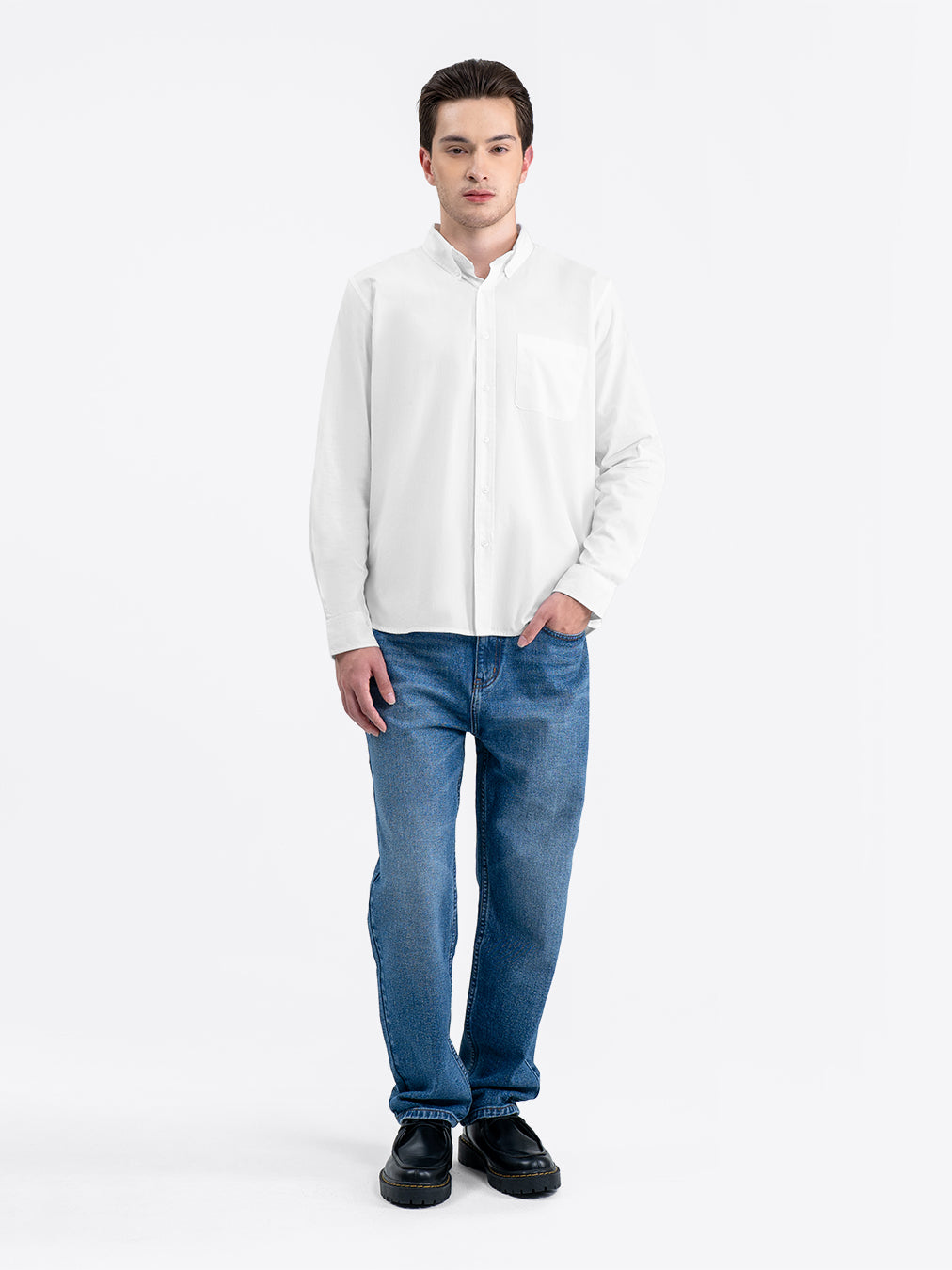 Futon Long Shirt White