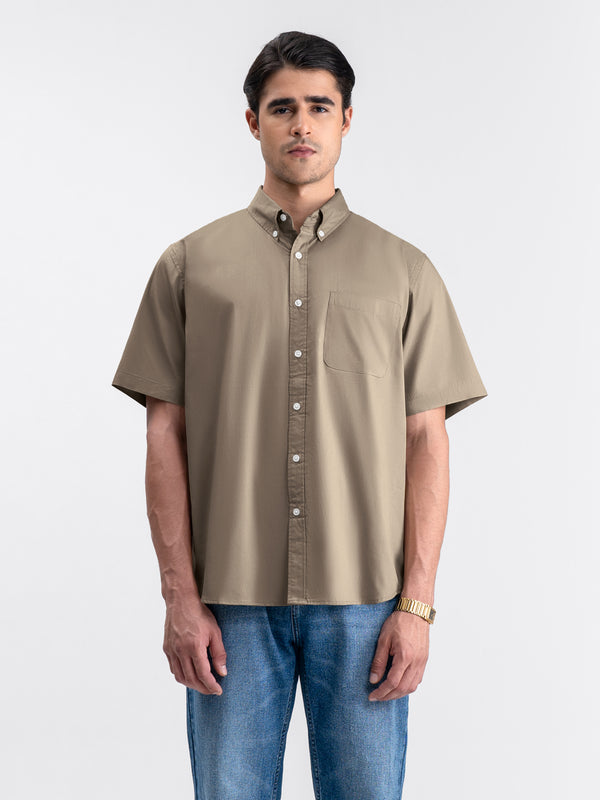 Futon Short Shirt Beige