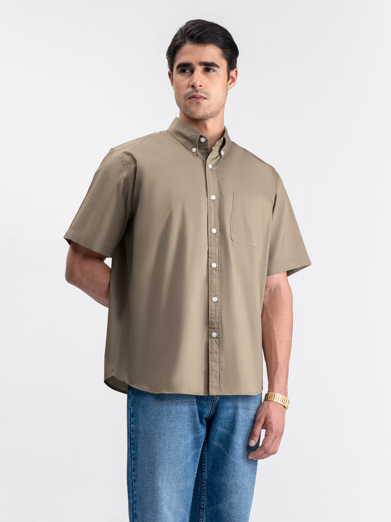 Futon Short Shirt Beige