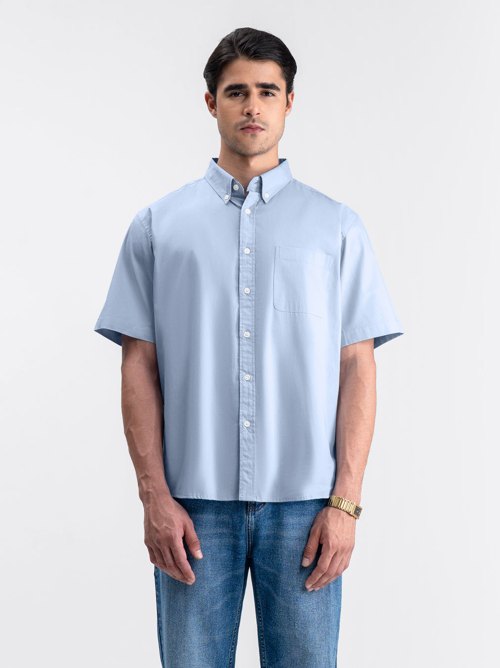 Futon Short Shirt Sky Blue