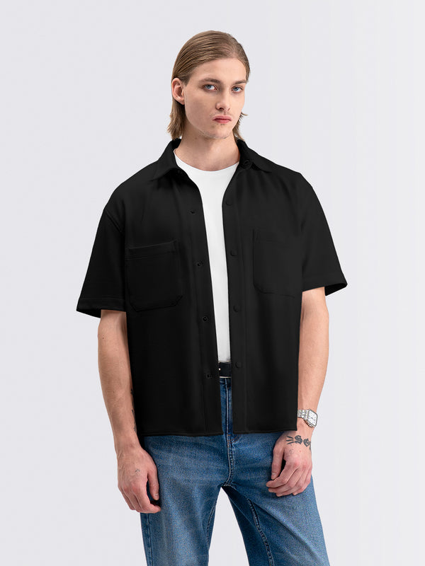 Oversized Twine Shirts Black