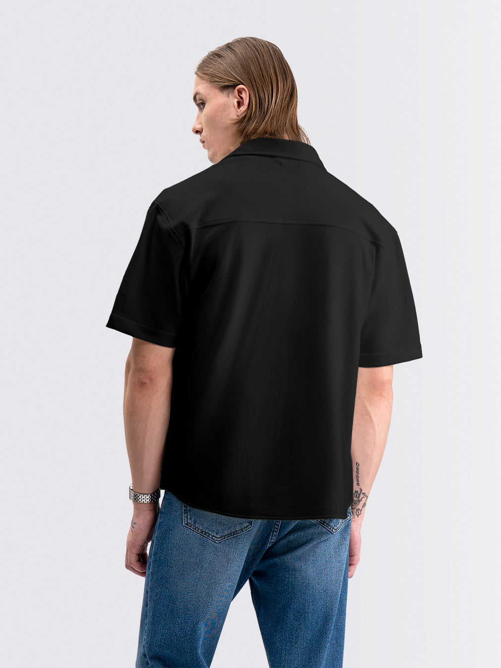 Oversized Twine Shirts Black