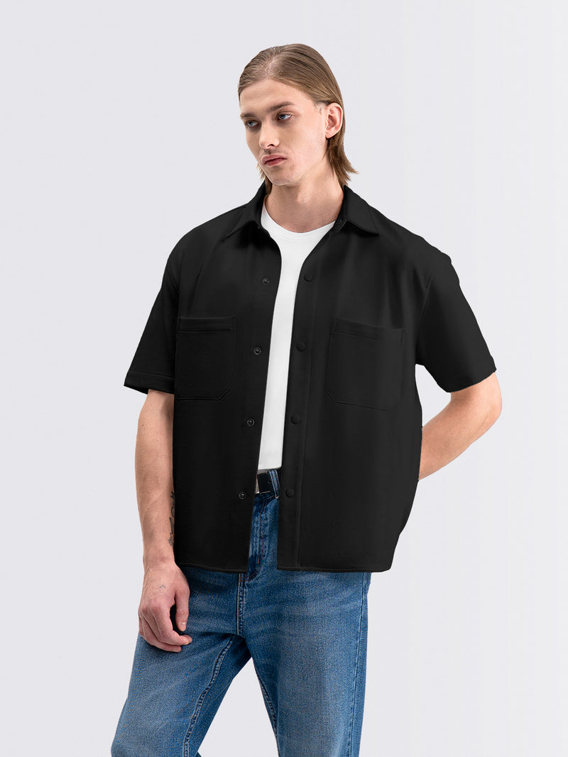 Oversized Twine Shirts Black