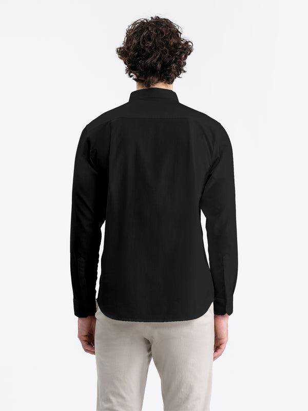 Oxford Long Shirt Black