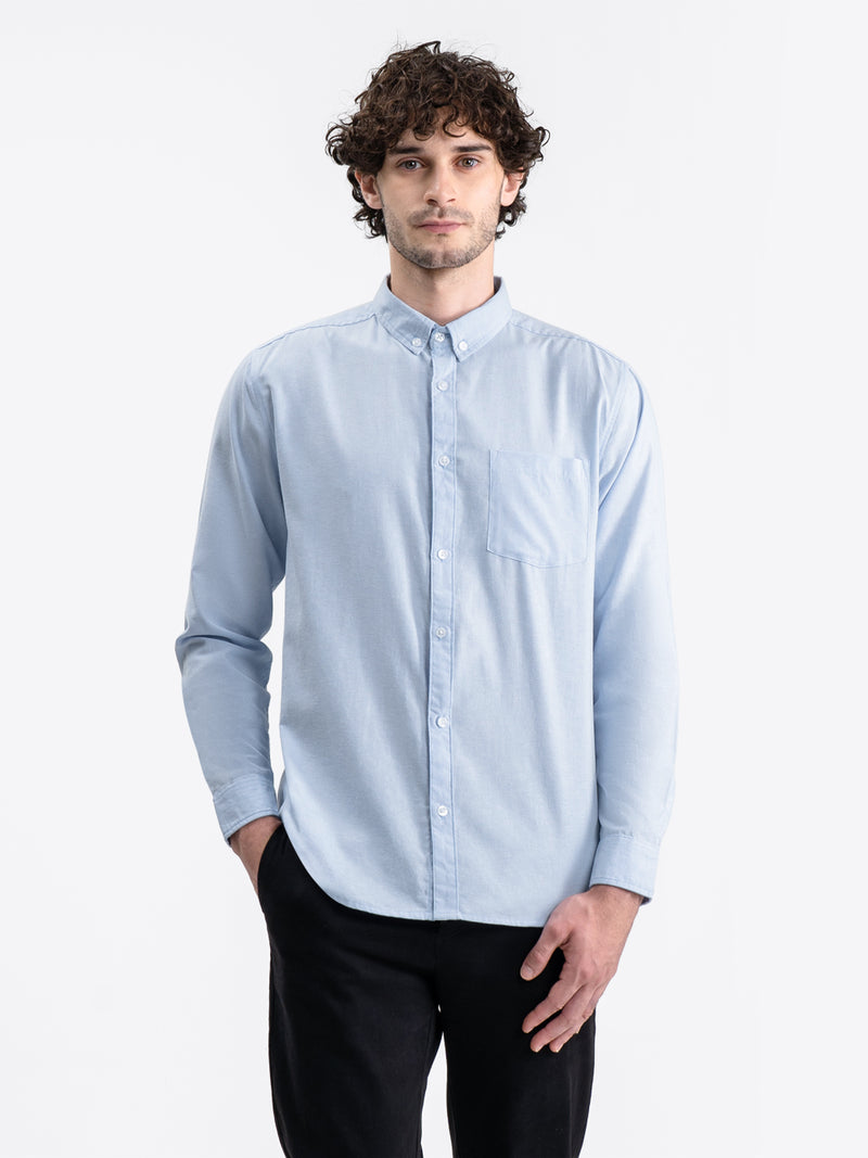 Oxford Long Shirt Sky Blue