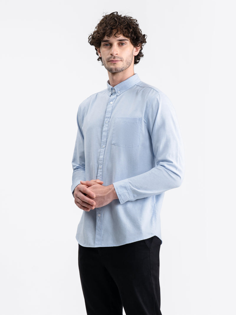 Oxford Long Shirt Sky Blue