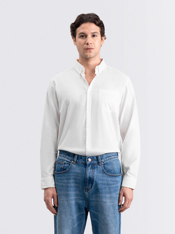 Oxford Long Shirt White